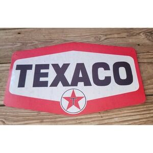 Vintage Texaco Gas Station Sign Metal Advertising Sign Retro Decor